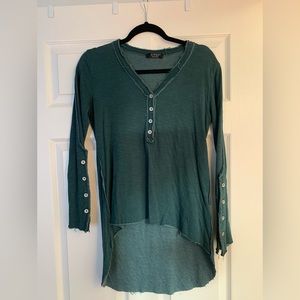 XTSY forest green high low tunic. Size Medium. Worn a few times.